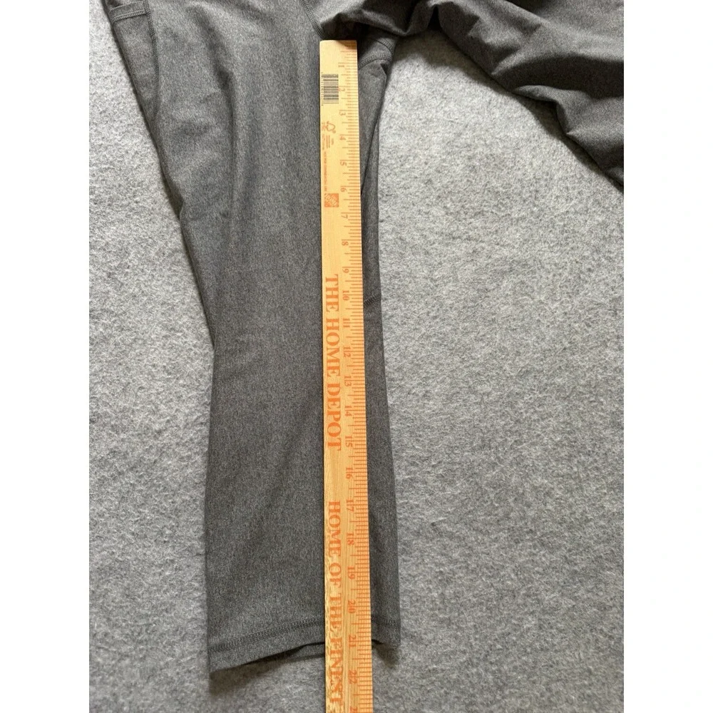 Old Navy Women's High-Rise Go-Dry Athletic Leggings Pockets Cropped Gray Size L